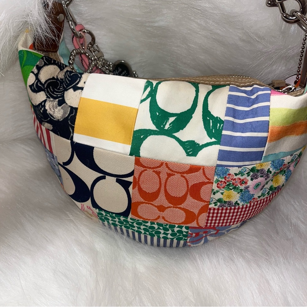 Small Coach Colorful Patchwork Women's Bag - Picture 4 of 11